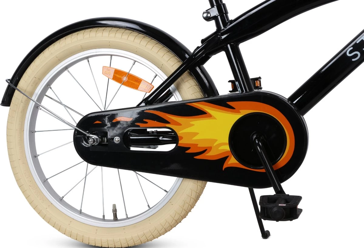 SJOEF Cruise Jongensfiets 18 Inch - Zwart 9 SJOEF Cruise Jongensfiets 18 Inch - Zwart - Afbeelding 7