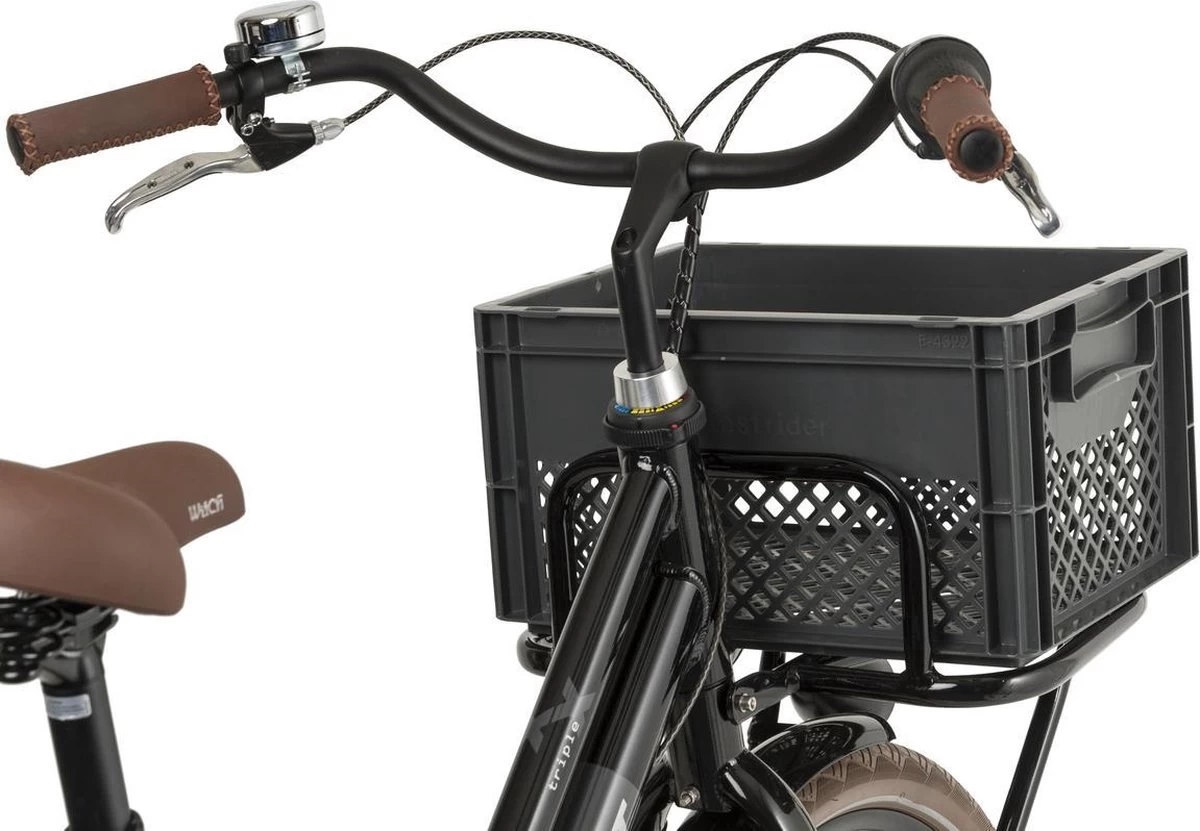 Fastrider Fietskrat Medium - Antraciet - 22L 6 Fastrider Fietskrat Medium - Antraciet - 22L - Afbeelding 4