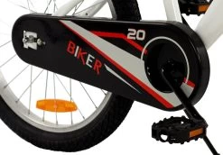 2Cycle Biker Kinderfiets - 20 Inch - Wit - Jongensfiets -Extreem Snel Rijden 1200x834 1