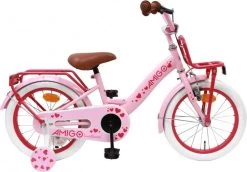 Amigo Sweetheart Meisjesfiets - Kinderfiets 16 Inch - Roze