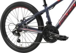 Bikestar 24 Inch 21 Speed Hardtail MTB Sport, Blauw / Rood -Extreem Snel Rijden 1200x842