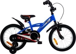 2Cycle Biker Kinderfiets - 16 Inch - Blauw - Jongensfiets -Extreem Snel Rijden 1200x846