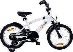 2Cycle BMX-Fun Kinderfiets - 16 Inch - Wit - Jongensfiets -Extreem Snel Rijden 1200x855 1