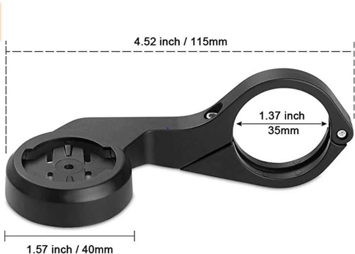 Merkloos Lichtgewicht Stuurhouder BIKEMOUNT Fietshouder Compatible Met Garmin Edge 530/830/130/130 Plus/1030 Plus/520 Plus /CooSpo BC20 /XOSS /iGPsports /Bryton. 5 Merkloos Lichtgewicht Stuurhouder BIKEMOUNT Fietshouder Compatible Met Garmin Edge 530/830/130/130 Plus/1030 Plus/520 Plus /CooSpo BC20 /XOSS /iGPsports /Bryton. - Afbeelding 3