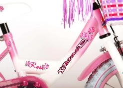 Volare Rose Kinderfiets - Meisjes - 14 Inch - Roze Wit - 95% Afgemonteerd -Extreem Snel Rijden 1200x863 3