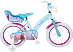 Volare Disney Frozen 2 - Kinderfiets - Meisjes - 16 Inch - Blauw/Paars -Extreem Snel Rijden 1200x866