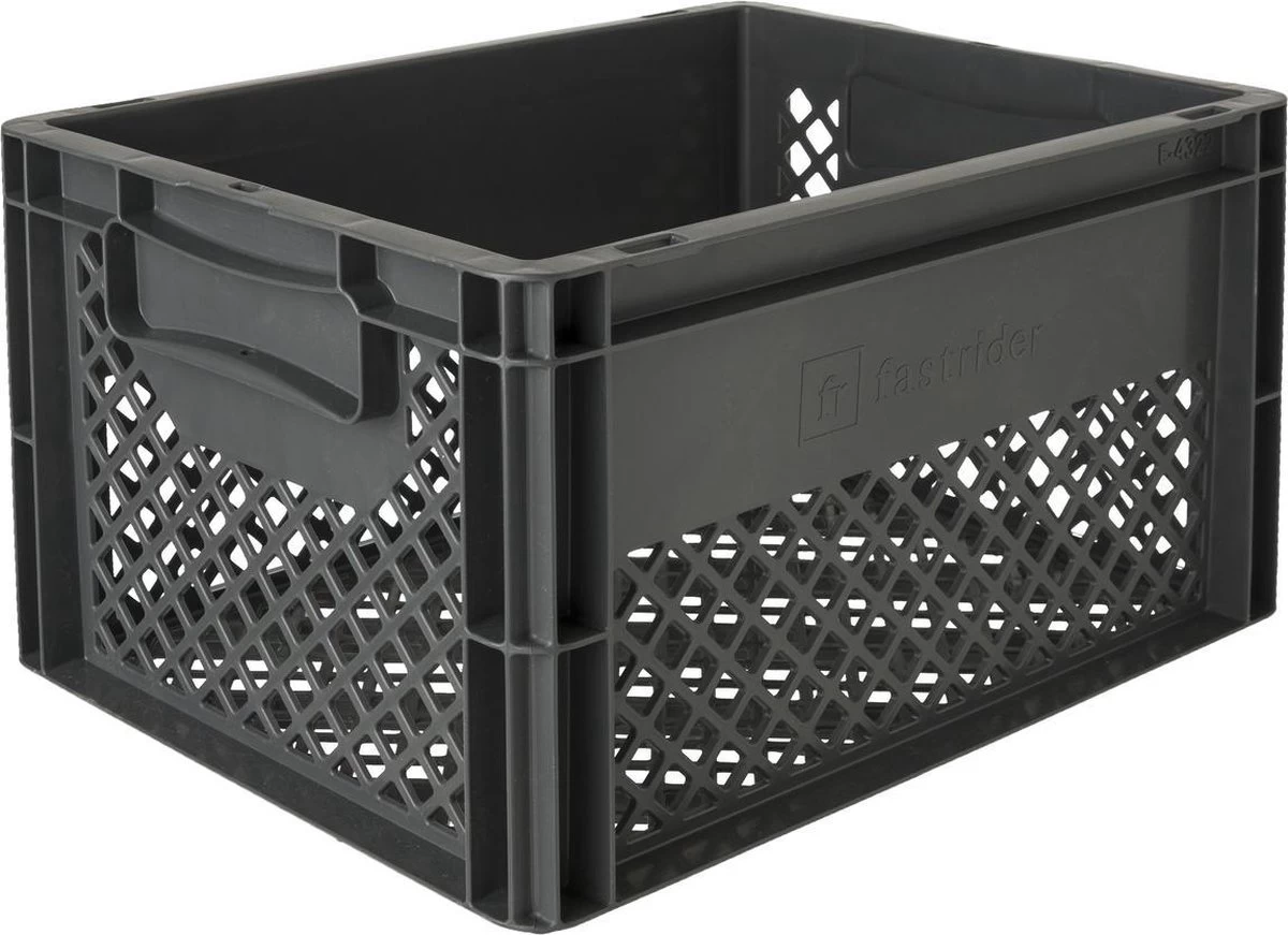 Fastrider Fietskrat Medium - Antraciet - 22L 3 Fastrider Fietskrat Medium - Antraciet - 22L