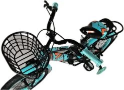 Kinderfiets - 16 Inch Kinderfiets -vanaf 4-7 Jaar Jongens En Meisjes Fietsen - Terugtrap -Rem -Stabilisatoren（2 Zijwieltjes）- Mandje - Achterbank - Groen -Extreem Snel Rijden 1200x872 6