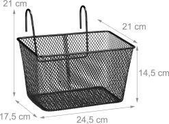 Relaxdays Fietsmand Stuur - Fietsmandje Met Haken - Fiets Mand Voorop - Klein - Metaal - Zwart 13 Relaxdays Fietsmand Stuur - Fietsmandje Met Haken - Fiets Mand Voorop - Klein - Metaal - Zwart -Extreem Snel Rijden 1200x879 8