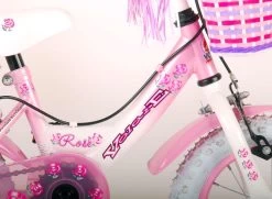Volare Rose Kinderfiets - Meisjes - 12 Inch - Roze - 2 Handremmen -Extreem Snel Rijden 1200x880