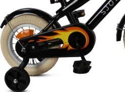 SJOEF Cruise Jongensfiets 12 Inch - Zwart -Extreem Snel Rijden 1200x885