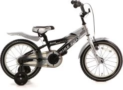 Popal Bike 2 Fly 16k Kinderfiets - 16 Inch - Jongens - Zwart/Zilver