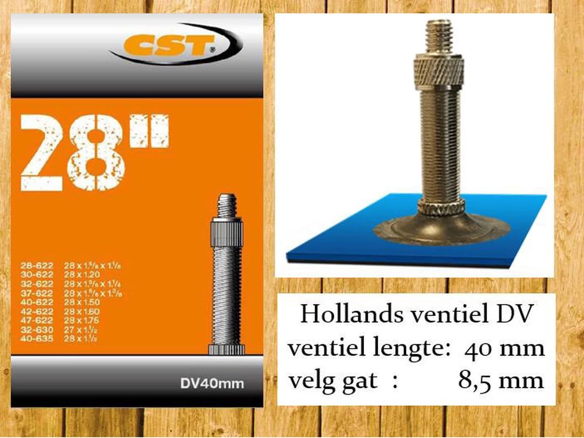 CST | Binnenband Fiets | Hollands Ventiel | 28 Inch | Normaal Ventiel | 40 Mm - 28 X 1 3/8 - 1 1/8 - 1 1/2 - 150 | 37-622 | 8 CST | Binnenband Fiets | Hollands Ventiel | 28 Inch | Normaal Ventiel | 40 Mm - 28 X 1 3/8 - 1 1/8 - 1 1/2 - 150 | 37-622 | - Afbeelding 6
