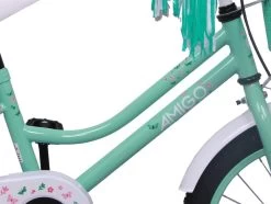 Amigo Magic Meisjesfiets - Kinderfiets 16 Inch - Turquoise -Extreem Snel Rijden 1200x906