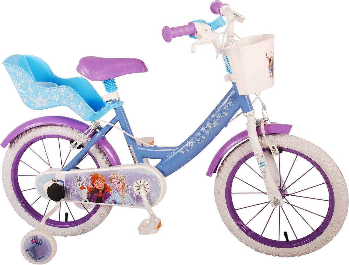 Disney Frozen 2 Kinderfiets - Meisjes - 16 Inch - Blauw - Twee Handremmen 4 Disney Frozen 2 Kinderfiets - Meisjes - 16 Inch - Blauw - Twee Handremmen - Afbeelding 2