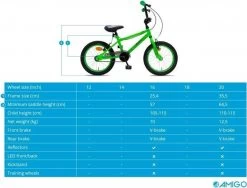 Amigo Fly - BMX Fiets 20 Inch - Fietscross Voor Jongens En Meisjes - Groen -Extreem Snel Rijden 1200x913