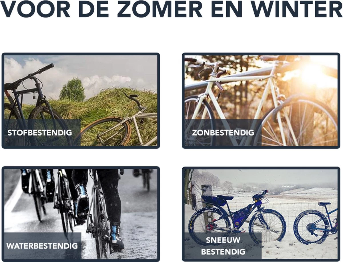 Achaté Fietshoes Universeel Voor Alle Fietsen En Scooters - Waterdicht 420D Oxford - Fiets Hoes Voor 1 Fiets - Incl. Opbergzak 9 Achaté Fietshoes Universeel Voor Alle Fietsen En Scooters - Waterdicht 420D Oxford - Fiets Hoes Voor 1 Fiets - Incl. Opbergzak - Afbeelding 7