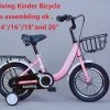 Kinderfiets -14 Inch Kinderfiets -vanaf 3-5 Jaar Jongens En Meisjes Fietsen -Terugtrap -Rem -Stabilisatoren（2 Zijwieltjes)-Mandje - Achterbank-de Bel-Roze -Extreem Snel Rijden 1200x916 4