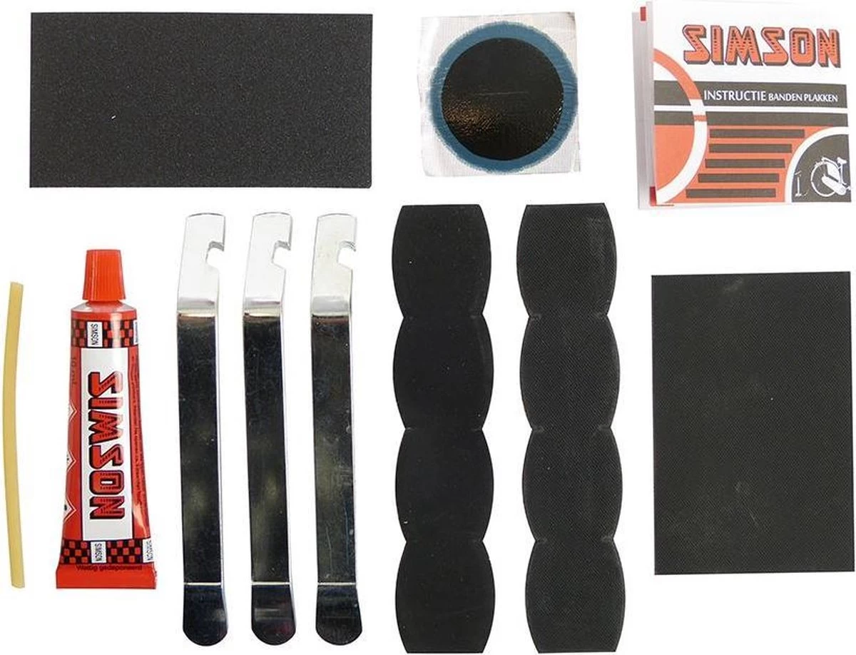 Simson Bandenreparatieset - Bandenplakset Compleet - Type Normaal T.b.v. Fiets - 7 Delig 21 Simson Bandenreparatieset - Bandenplakset Compleet - Type Normaal T.b.v. Fiets - 7 Delig - Afbeelding 19