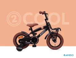 Amigo 2Cool Jongensfiets - Kinderfiets 12 Inch - Matzwart 25 Amigo 2Cool Jongensfiets - Kinderfiets 12 Inch - Matzwart -Extreem Snel Rijden 1200x920 6