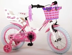 Volare Rose Kinderfiets - Meisjes - 14 Inch - Roze Wit - 95% Afgemonteerd -Extreem Snel Rijden 1200x921 1