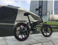 Samebike Elektrische Vouwfiet - Shimano 7 Speed Derailleur - 48V/ 10Ah Lithium Batterij - Aluminium -sportief/modern - 35km/u - Wit -Extreem Snel Rijden 1200x937