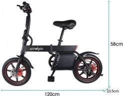 Windgoo B-20 Elektrische Vouwfiets - Snelheid 20 Km/h - 15 Km Bereik - Schijfremmen -Extreem Snel Rijden 1200x939 2