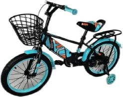 Kinderfiets - 16 Inch Kinderfiets -vanaf 4-7 Jaar Jongens En Meisjes Fietsen - Terugtrap -Rem -Stabilisatoren（2 Zijwieltjes）- Mandje - Achterbank - Groen -Extreem Snel Rijden 1200x948 4