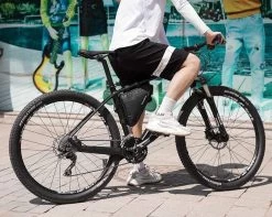 Merkloos Decopatent® PRO Fiets Frametas - Driehoek - Fietstas Voor Onder Fietsframe Tas - Waterdicht - Racefiets - Koersfiets - MTB - Ebike -Extreem Snel Rijden 1200x955 6