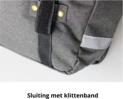 Dubbele Fietstas Grijs/zwart - Kleine Fietstas Dubbel - Fietstassen Waterdicht - 23 Liter - Fluorescerend - Stevige Fietstas -Extreem Snel Rijden 1200x965 4