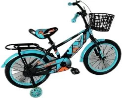 Kinderfiets - 16 Inch Kinderfiets -vanaf 4-7 Jaar Jongens En Meisjes Fietsen - Terugtrap -Rem -Stabilisatoren（2 Zijwieltjes）- Mandje - Achterbank - Groen -Extreem Snel Rijden 1200x968 4