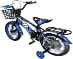 Kinderfiets - 14 Inch Kinderfiets -vanaf 3-5 Jaar Jongens En Meisjes Fietsen - Terugtrap -Rem -Stabilisatoren(2 Zijwieltjes)- Mandje - Achterbank - Blauw 17 Kinderfiets - 14 Inch Kinderfiets -vanaf 3-5 Jaar Jongens En Meisjes Fietsen - Terugtrap -Rem -Stabilisatoren(2 Zijwieltjes)- Mandje - Achterbank - Blauw -Extreem Snel Rijden 1200x970