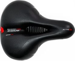 Voltano Fietszadel Met Gelpads - Zwart/Rood - Uitsparing - Zadelvering - Unisex - Incl. Gratis Zadelstrop -Extreem Snel Rijden 1200x971 7