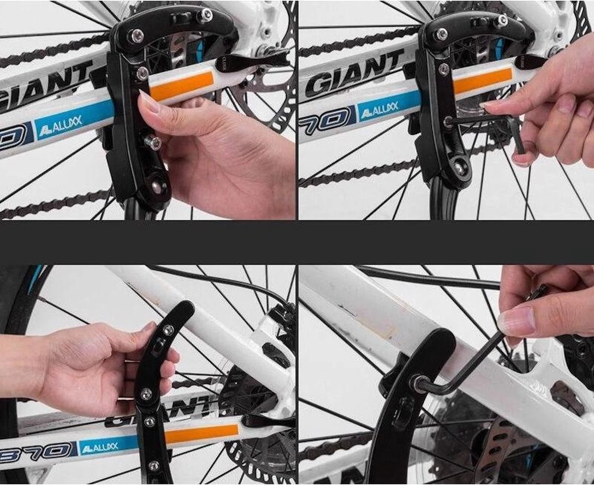 Decopatent® PRO Fietsstandaard - 24- 29 Inch - Mountainbike Standaard - Verstelbaar 46 -> 50 Cm - Fietsenstandaard - Zijstandaard 12 Decopatent® PRO Fietsstandaard - 24- 29 Inch - Mountainbike Standaard - Verstelbaar 46 -> 50 Cm - Fietsenstandaard - Zijstandaard - Afbeelding 10