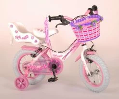 Volare Rose Kinderfiets - Meisjes - 12 Inch - Roze - 2 Handremmen -Extreem Snel Rijden 1200x995