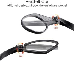 Merkloos Fietsspiegel Ebike Universeel - Zwart - Linker Spiegel - Verstelbaar - Universele Fietsspiegel - Fietsspiegel Op Stuur - Links - Fietsspiegel Achteruitkijk Spiegel - Fietsspiegels Electrische Fiets -Extreem Snel Rijden 1200x995 3