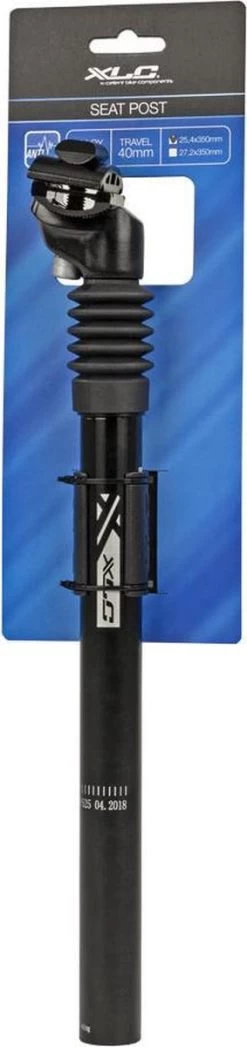 XLC Zadelpen Verend - 25.4 X 350mm - SP-S10 - Zwart Aluminium -Extreem Snel Rijden 283x1200