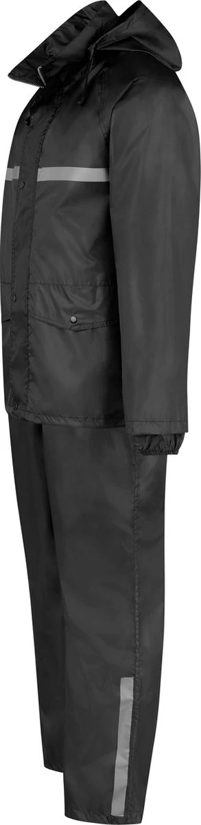 BJØRNSON Dusch Regenpak Dames & Heren - Waterdicht - Maat 3XL - Zwart 12 BJØRNSON Dusch Regenpak Dames & Heren - Waterdicht - Maat 3XL - Zwart - Afbeelding 10