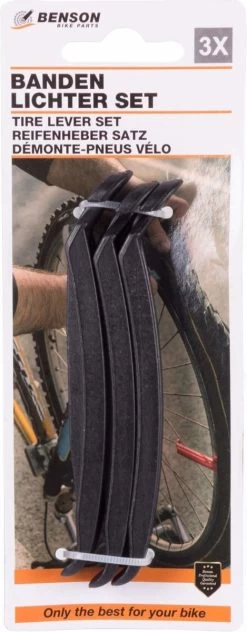 Benson Bandenlichter - Bandenlepel - 120 Mm - Kunststof - Zwart - 3 Stuks -Extreem Snel Rijden 469x1200