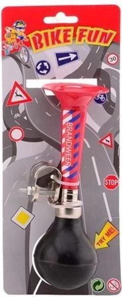 Fietstoeter Bikefun Metaal Brandweer / Politie -Extreem Snel Rijden 495x1200 2