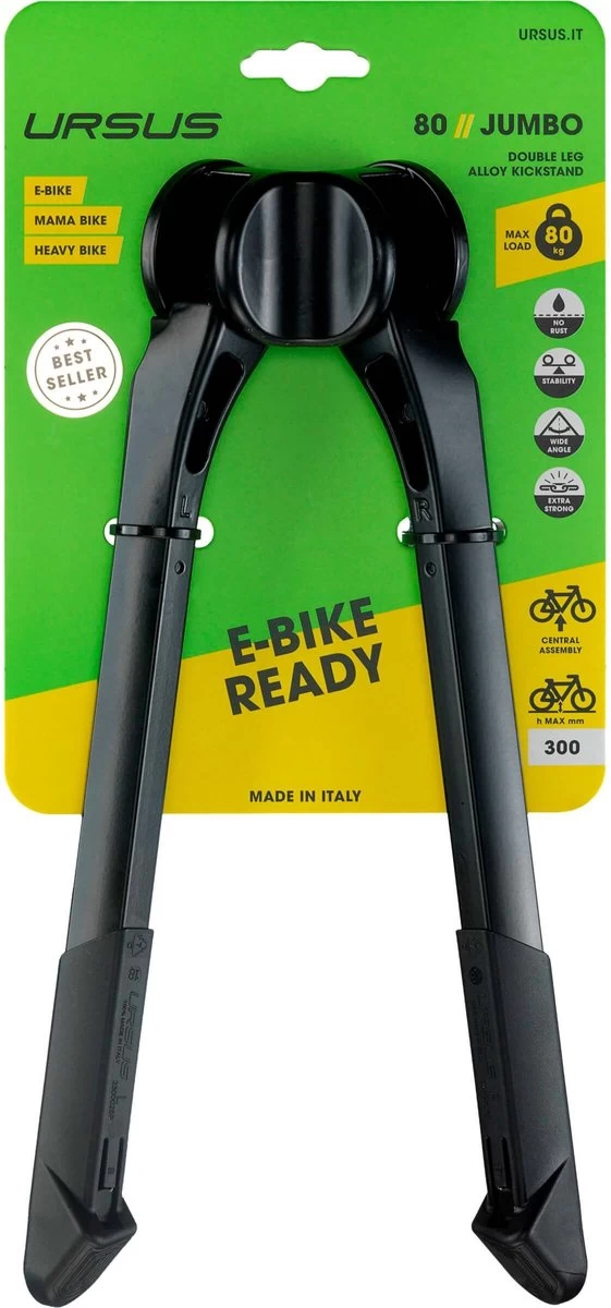 Middenstandaard Ursus Jumbo 2-poot 30cm - Zwart 3 Middenstandaard Ursus Jumbo 2-poot 30cm - Zwart