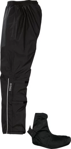 Regenbroek Lyon Pro-X Elements - Heren - XL&D - 10000mm Waterdicht - Ademend 5000gr/24u - Winddicht - Rits - Afneembare Schoenbeschermers