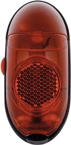 AXA Retro Battery - Fiets Achterlicht - LED Fietsverlichting Op Batterij - Spatbord Montage – Rood