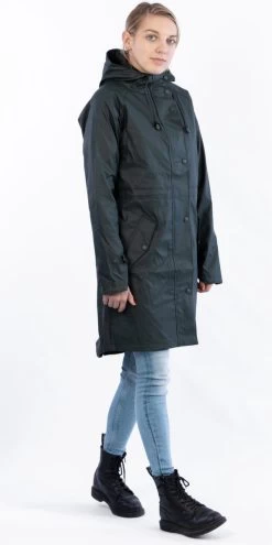 Ralka Regenjas Dames - Mizzle - Donkergroen - Maat 40 -Extreem Snel Rijden 599x1200 1