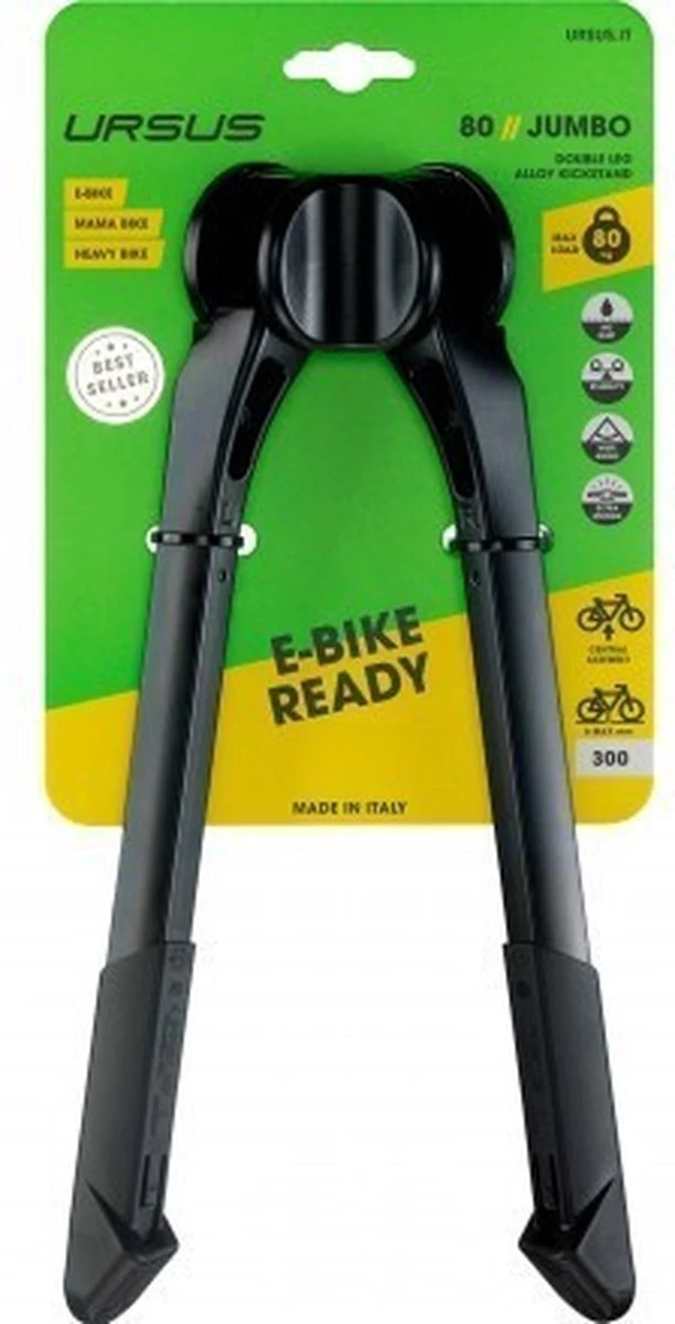 Middenstandaard Ursus Jumbo 2-poot 30cm - Zwart 4 Middenstandaard Ursus Jumbo 2-poot 30cm - Zwart - Afbeelding 2