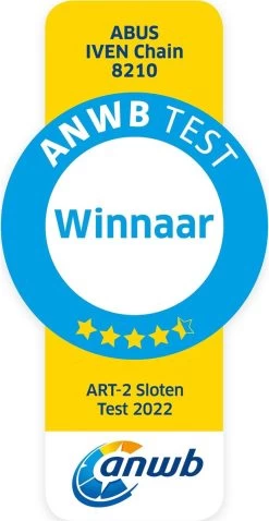 ABUS Iven 8210 Kettingslot - ART2 - 85 Cm - Winnaar ANWB Slotentest 2022 -Extreem Snel Rijden 620x1200