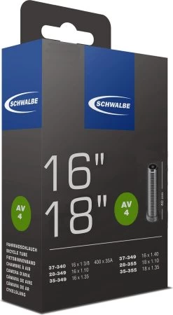 Schwalbe Binnenband - AV4 - 16 Inch X 1 3/8 - 18 X 1.35 - Auto Ventiel - 40mm -Extreem Snel Rijden 658x1200 2