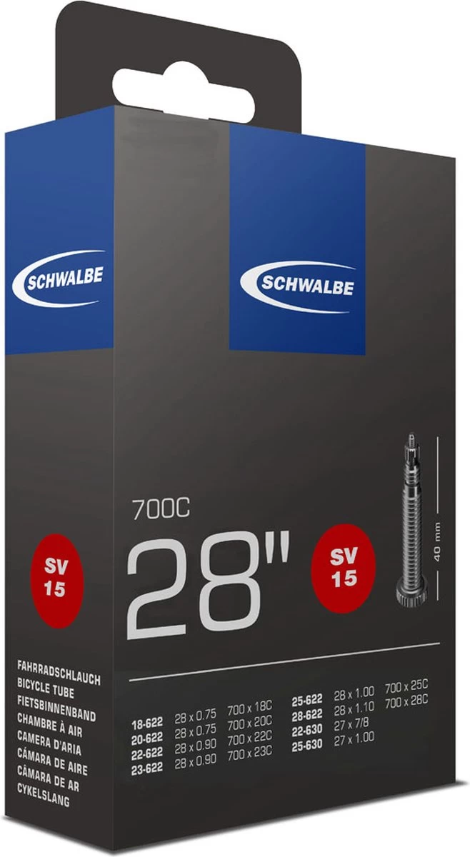 Schwalbe SV15 - Binnenband Race Fiets - Frans Ventiel - 40 Mm - 3 Schwalbe SV15 - Binnenband Race Fiets - Frans Ventiel - 40 Mm -