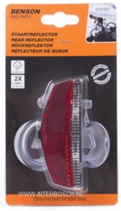 Benson Fiets Achterlicht / Staartreflector Fietsverlichting 2x LED Universeel -Extreem Snel Rijden 688x1200 3