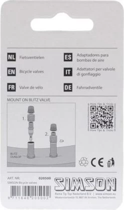 Simson Losse Fietsventiel Dunlop - Blitz - Hollands Met Stofkapje - 2 Stuks 17 Simson Losse Fietsventiel Dunlop - Blitz - Hollands Met Stofkapje - 2 Stuks -Extreem Snel Rijden 706x1200 1